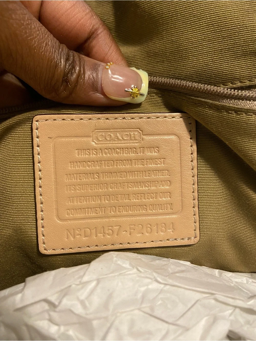 Coach Signature Peyton Cora Domed Satchel